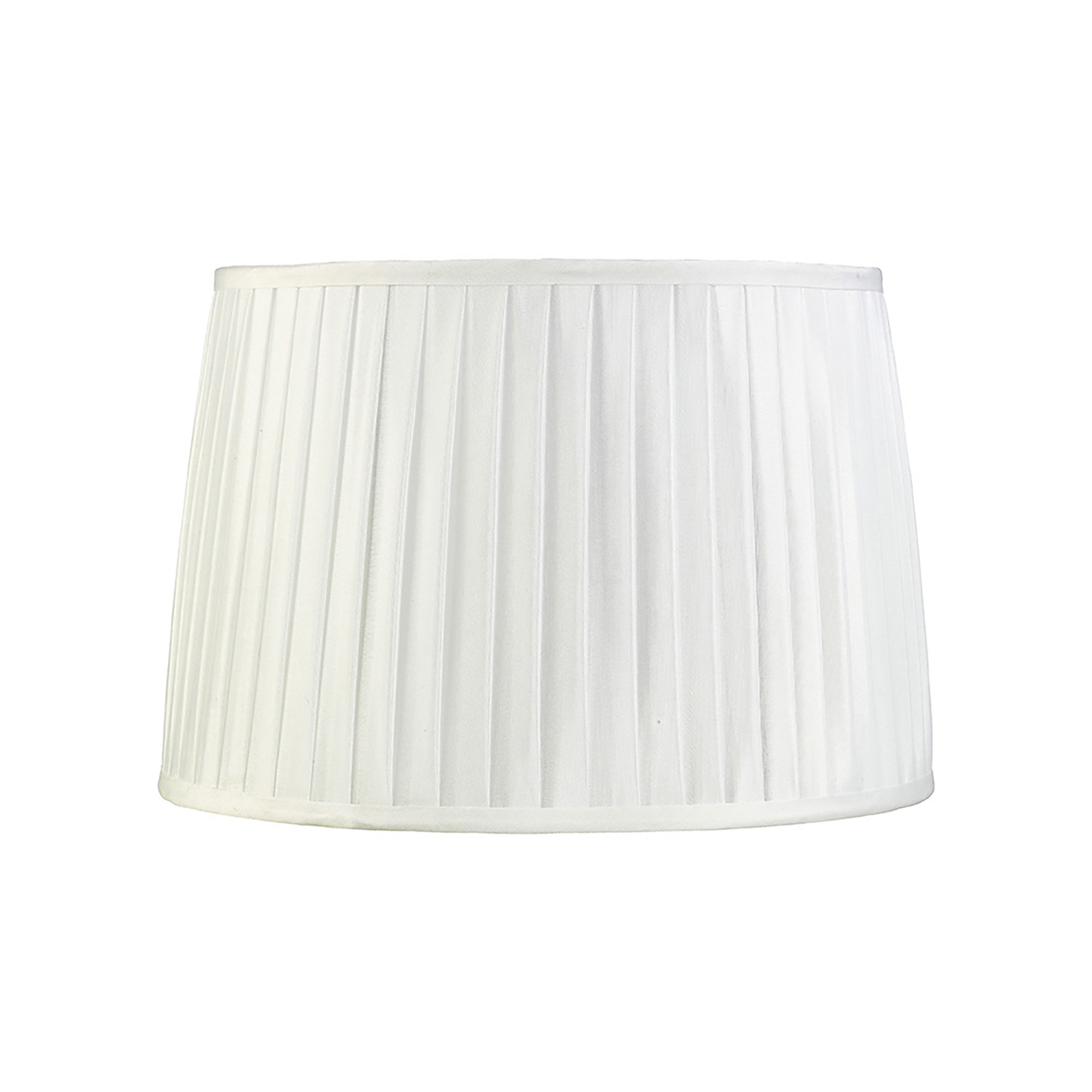 ILS20214  Stella 35cm Round Fabric Shade White